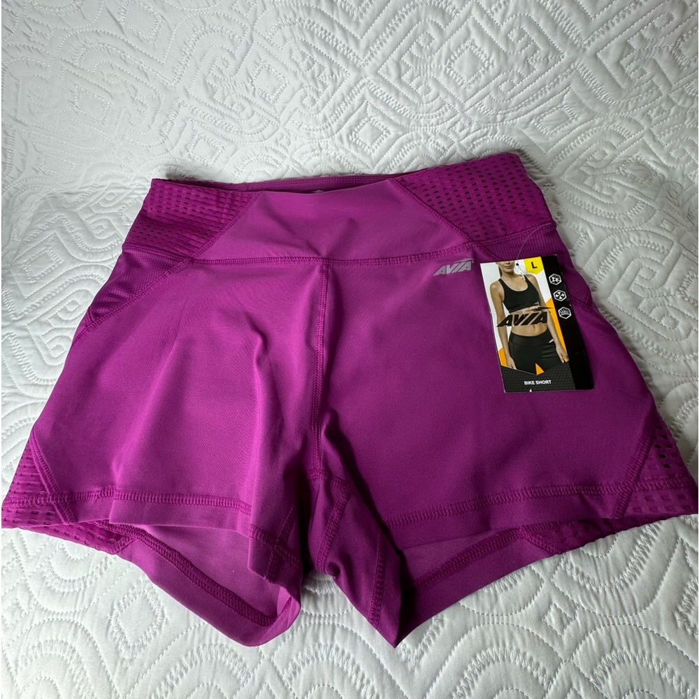 Avia Bike Shorts Womens Pink Size L 12-14